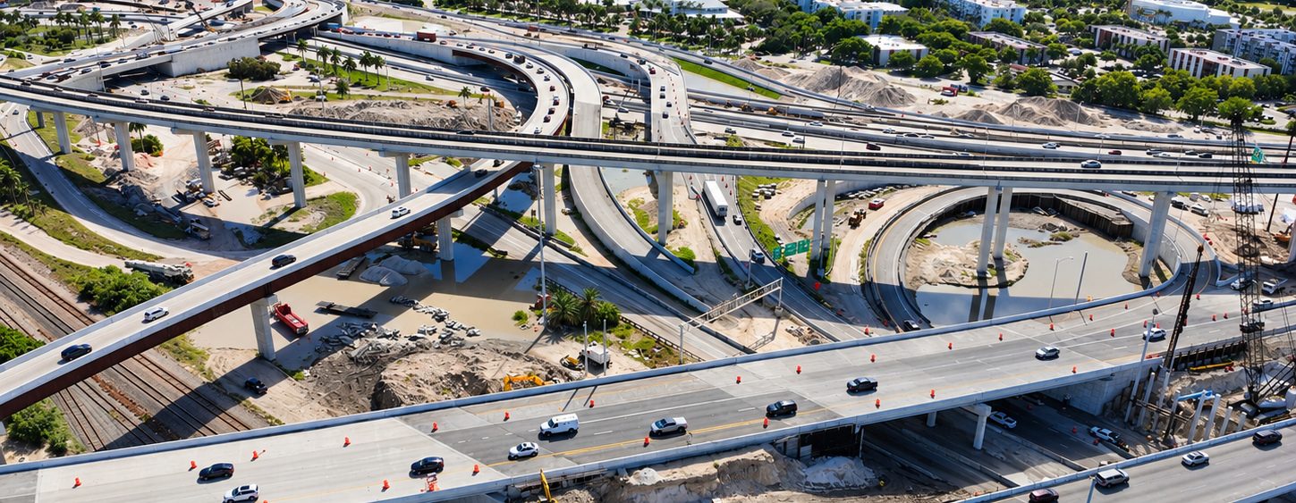 HEC interchange and bridge structures